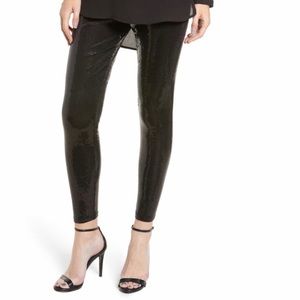 Nordstrom Brand Black Sequin Leggings